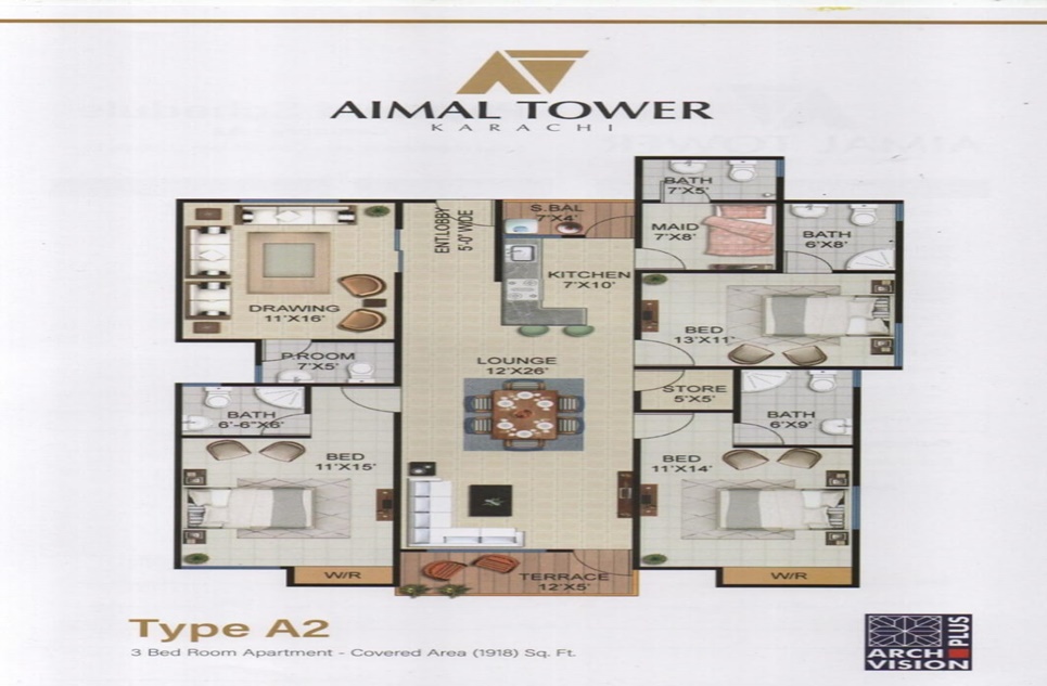 3 beds apartment for sale in Gulistan-e-Johar Karachi