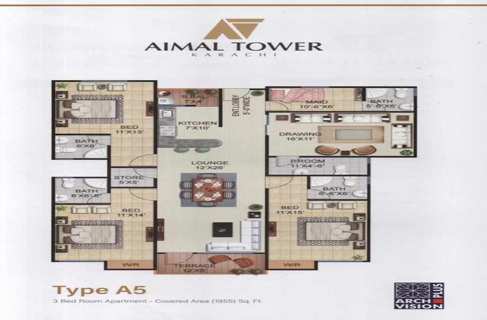 3 beds apartment for sale in Gulistan-e-Johar Karachi