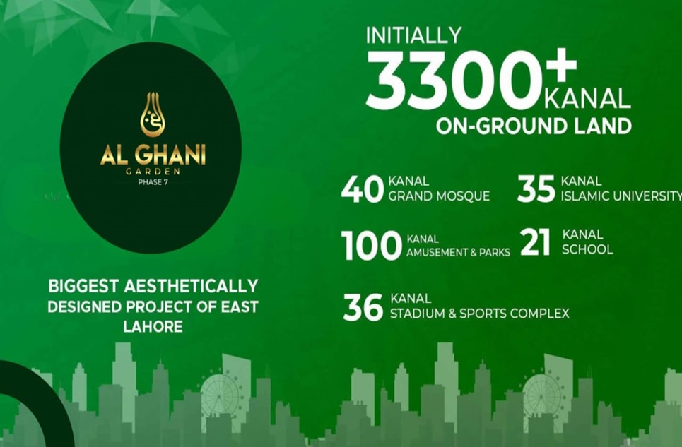3 Marla Plot for Sale in Phase 7, Al Ghani Garden, Lahore