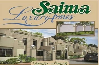 240 square yard plot for sale in Saima Luxury Homes Karachi