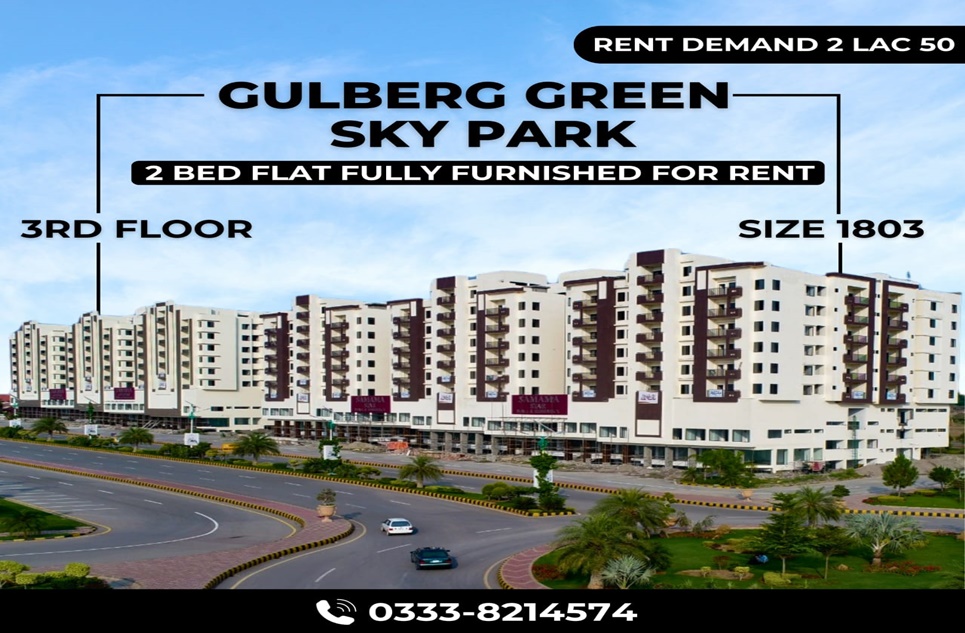 2 Beds Apartment for Sale in Gulberg Greens Sky Park, Islamabad