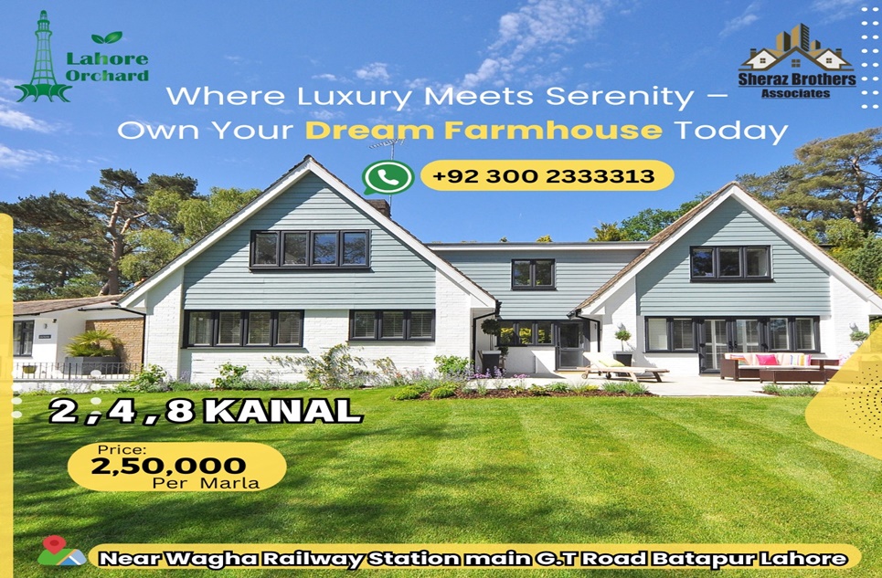 2 kanal plot for sale in G.T Road Lahore