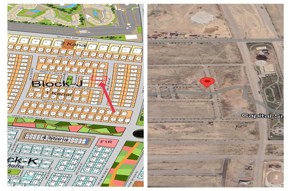 1 Kanal Plot for Sale in Block J, Capital Smart City, Islamabad	