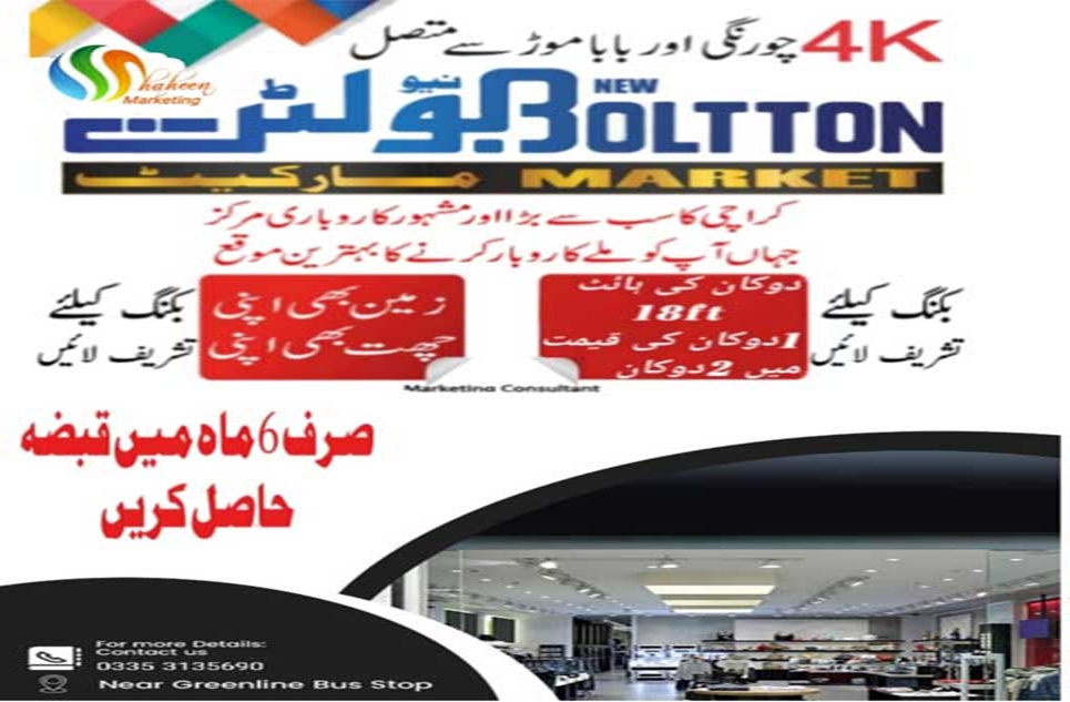 100 square feet shops for sale in Surjani Town Karachi