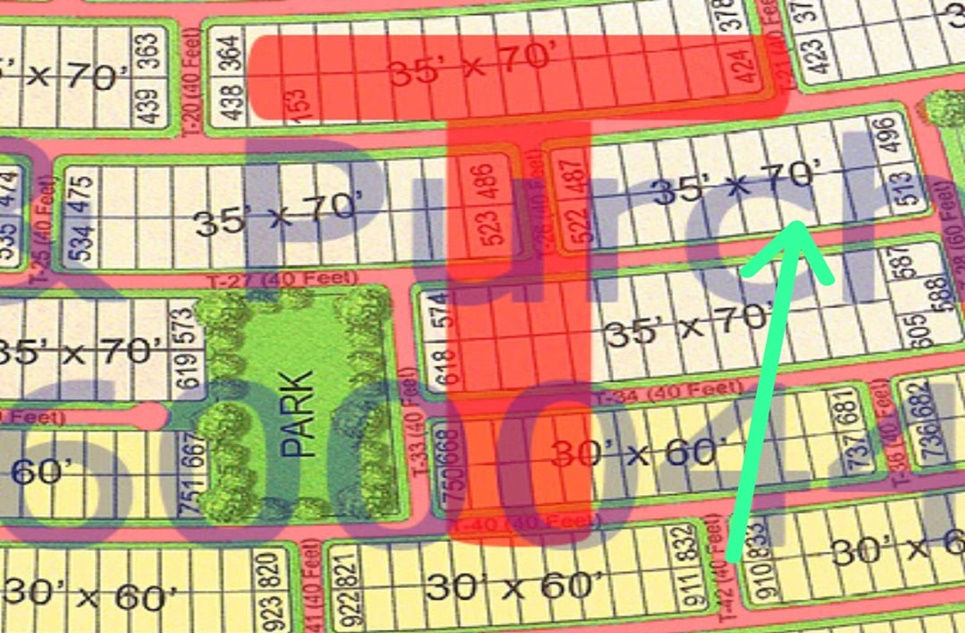 10 Marla Plot (Plot no 515) for Sale in Block T, Gulberg Residencia, Islamabad