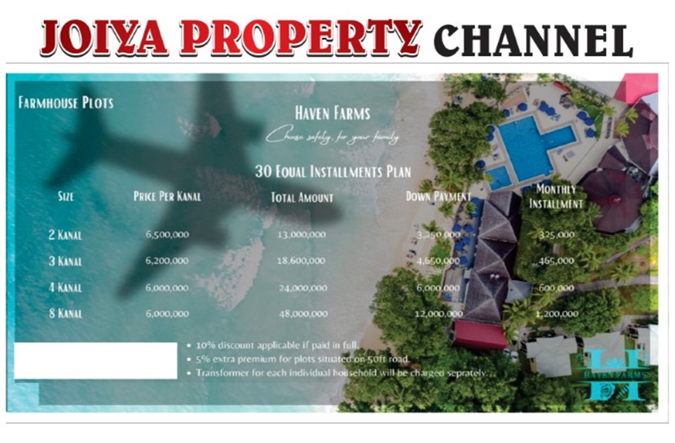 2 kanal farm for sale in Haven Farms Lahore