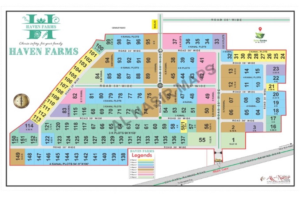 4 kanal farm for sale in Haven Farms Lahore