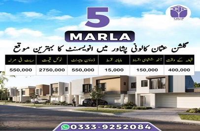 5 Marla Plot for Sale in Gulshan e Usman Colony, Peshawar