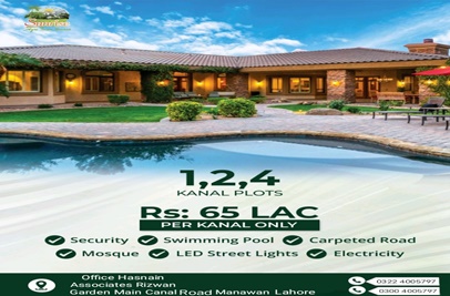 4 Kanal Plot for Sale in Sunrise Farm Housing Society, Lahore